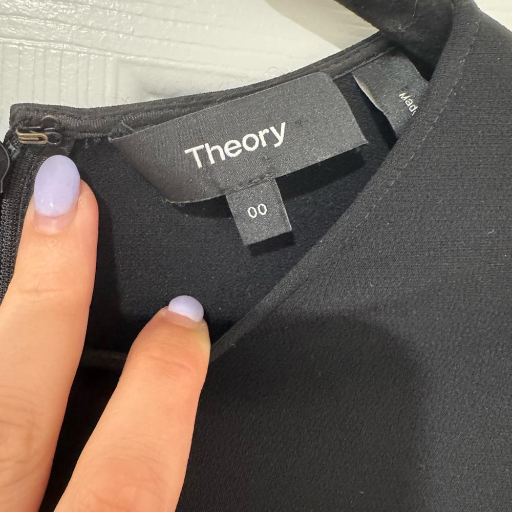 Theory Midnight Black Dress